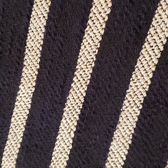 NWOT crown & ivy shimmery striped sweater - Picture 7 of 8